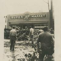 Damage at A&P Supermarket on Genesee Street