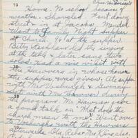 Page from Margaret Jones Diary 1945