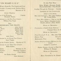 inside of program listing performances