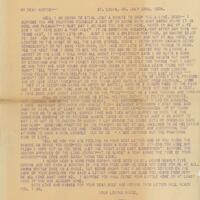 Anna Trasher Letter,July 22, 1904