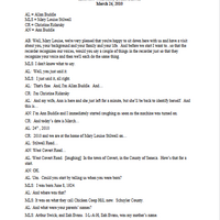 Transcript of Interview With Mary Louise Stilwell, 2010