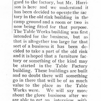 article about the location of the new glove factory
