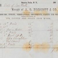 Bill from A. O. Norcott