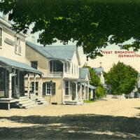 Postcard of West Broadway, Germantown, NY