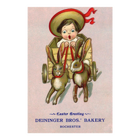 Deininger Bros. Bakery, advertising card