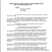 Freeport Memorial Library Board Minutes