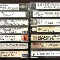 An assortment of tapes from the collection.
