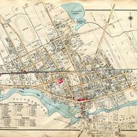 1916 Belcher Hyde Atlas plate of Riverhead, NY