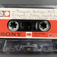 An oral history cassette tape from the collection