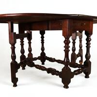 A table in Preservation Long Island’s Collections Storage. 