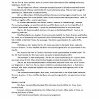 Austin Family Genealogy Research page