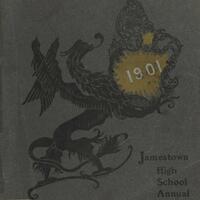 Cover of 1901 Jamestown High School yearbook