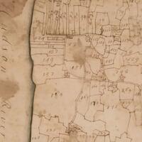 A portion of the 1740 Cadwallader Colden Map of Germantown