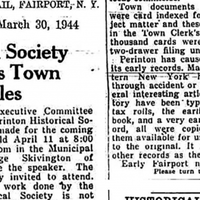Rochester Area Historian's Holdings