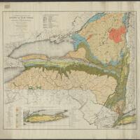 Economic and geologic map of the State of New York showing the location of its mineral deposits