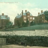 Postcard image of Vassar Brothers Hospital circa 1904