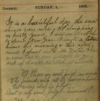 Fred Walster Diary