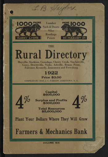 Chautauqua County Directories