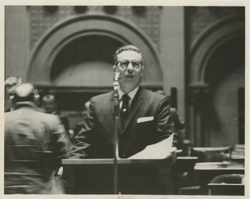 George Michaels Speaking in NYS Assembly Chamber