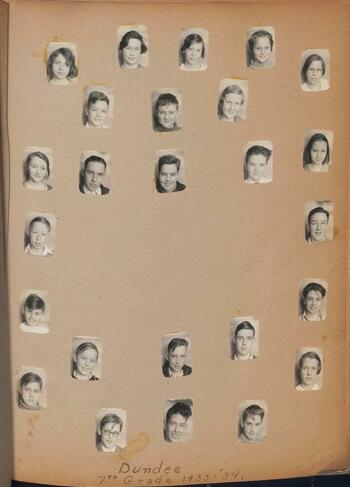 Photo collage from a scrapbook page
