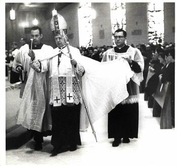Picture of the New Church being blessed