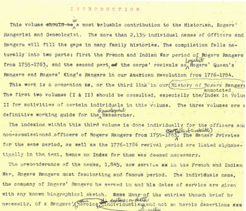 Burt Loescher Collection on Rogers' Rangers in the French and Indian War