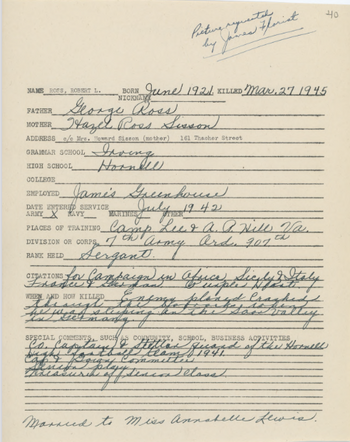 Robert L. Ross form