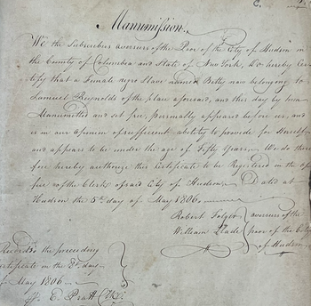 Deed of manumission