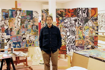 Juan Cruz in his studio
