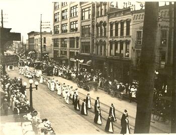 A 1913 suffrage parade