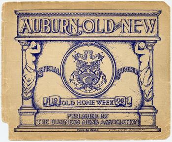 Cover of Auburn Old and New Official Souvenir, 1906