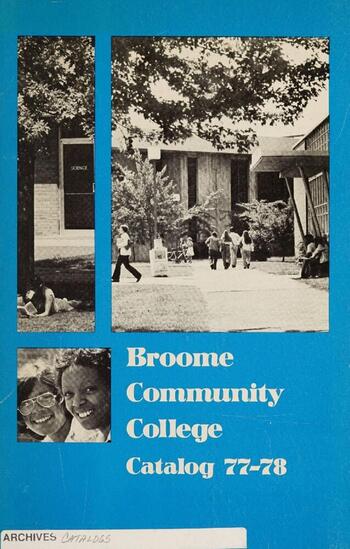 Broome Community College Catalog, 1977-1978