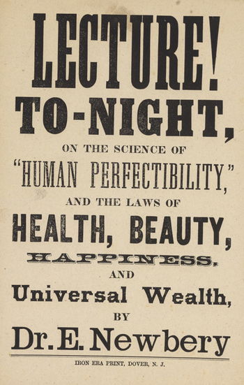 Dr. Edward Newbery advertisement