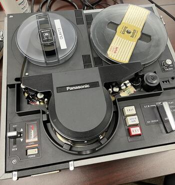 A video tape from the collection being digitized.