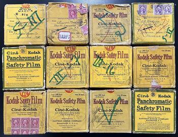 The original Kodak boxes of G. Elliott Morrison’s films.
