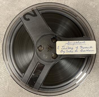 Reel to reel tape of Curtis M. Beetham’s “A History of Merrick.”