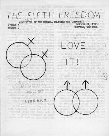 Front page of January 21, 1973 edition of the Fifth Freedom