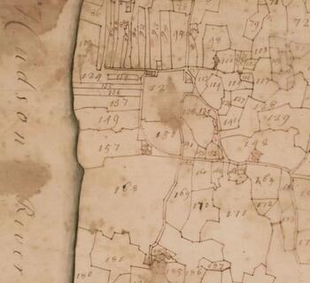 A portion of the 1740 Cadwallader Colden Map of Germantown