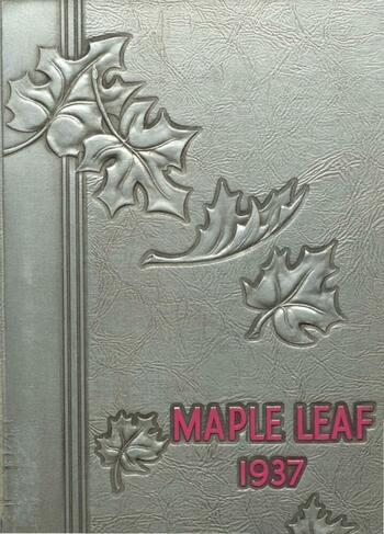 Yearbook cover for 1937