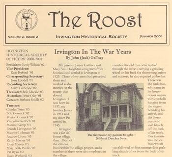 Partial image of the cover of The Roost from Summer 2001