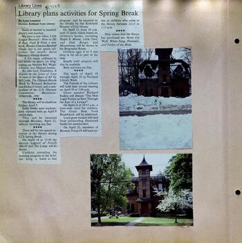 Page 12, Kirkland Town Library Scrapbook 1993-1994