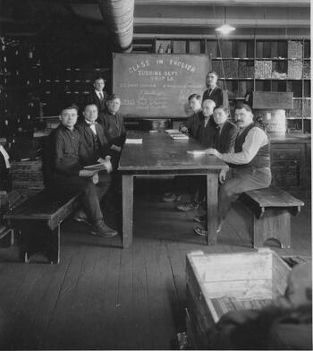 Black and white photograph