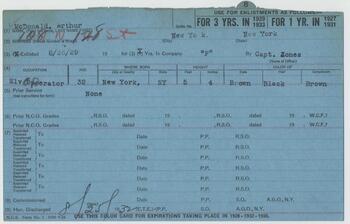 15th New York National Guard Enlistment Records