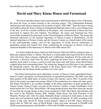 screenshot of a 2007 article
