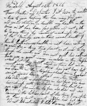 Stiles, Hannah to Betsy, Aug 25, 1826