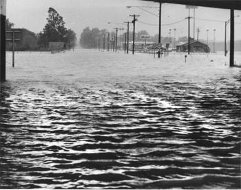 West High Street under water