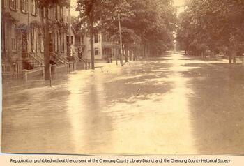 Flooded Neighborhood in Elmira