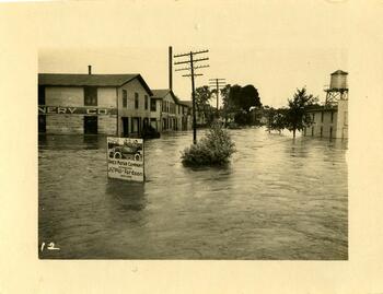 Groton during the flood of 1935 