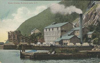 Stone Crusher, Rockland Lake, NY, 1910.