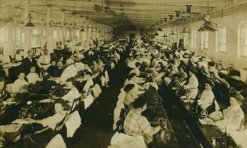 Willowvale Bleachery/sewing room, New Hartford, NY.